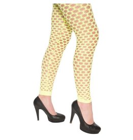 Legging + gaten fluor geel