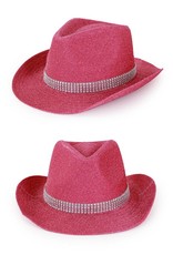 Cowboyhoed Pink Glitter