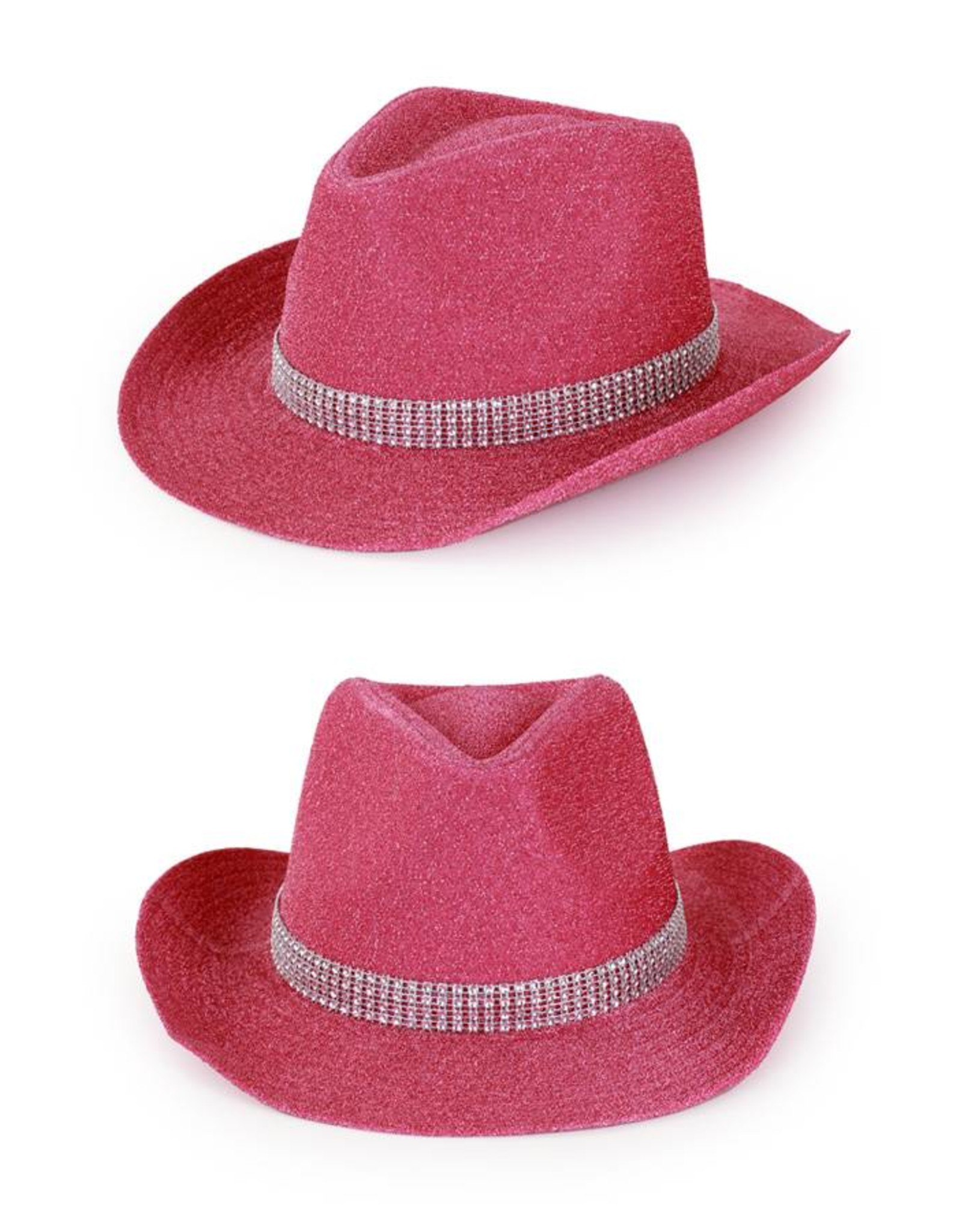 Cowboyhoed Pink Glitter