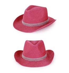 Cowboyhoed Pink Glitter
