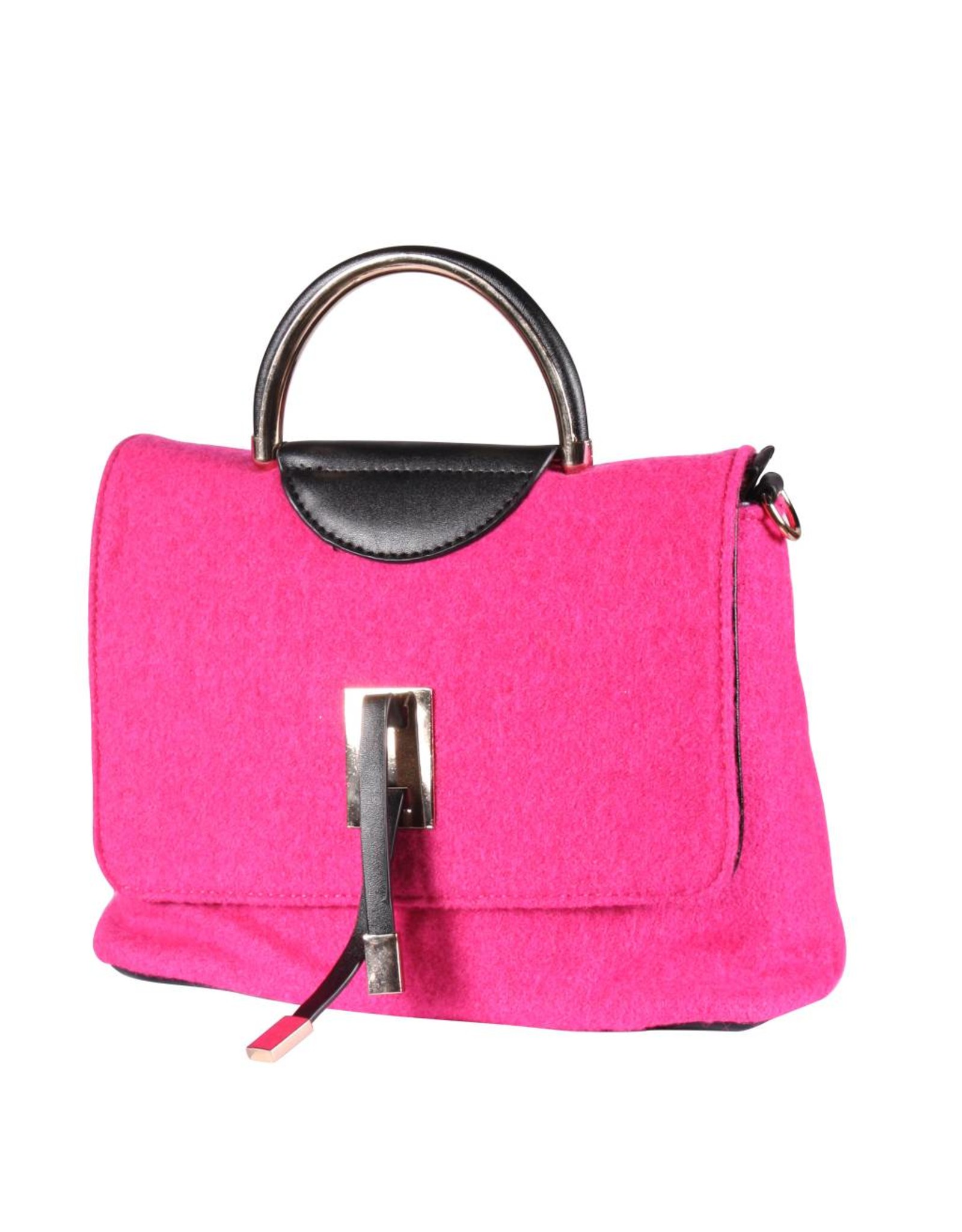 Tasje deluxe ''Jacky'' Uni, Wol Pink, Handtas