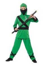 Ninja Assassin Kostuum, kind, Groen/Zwart