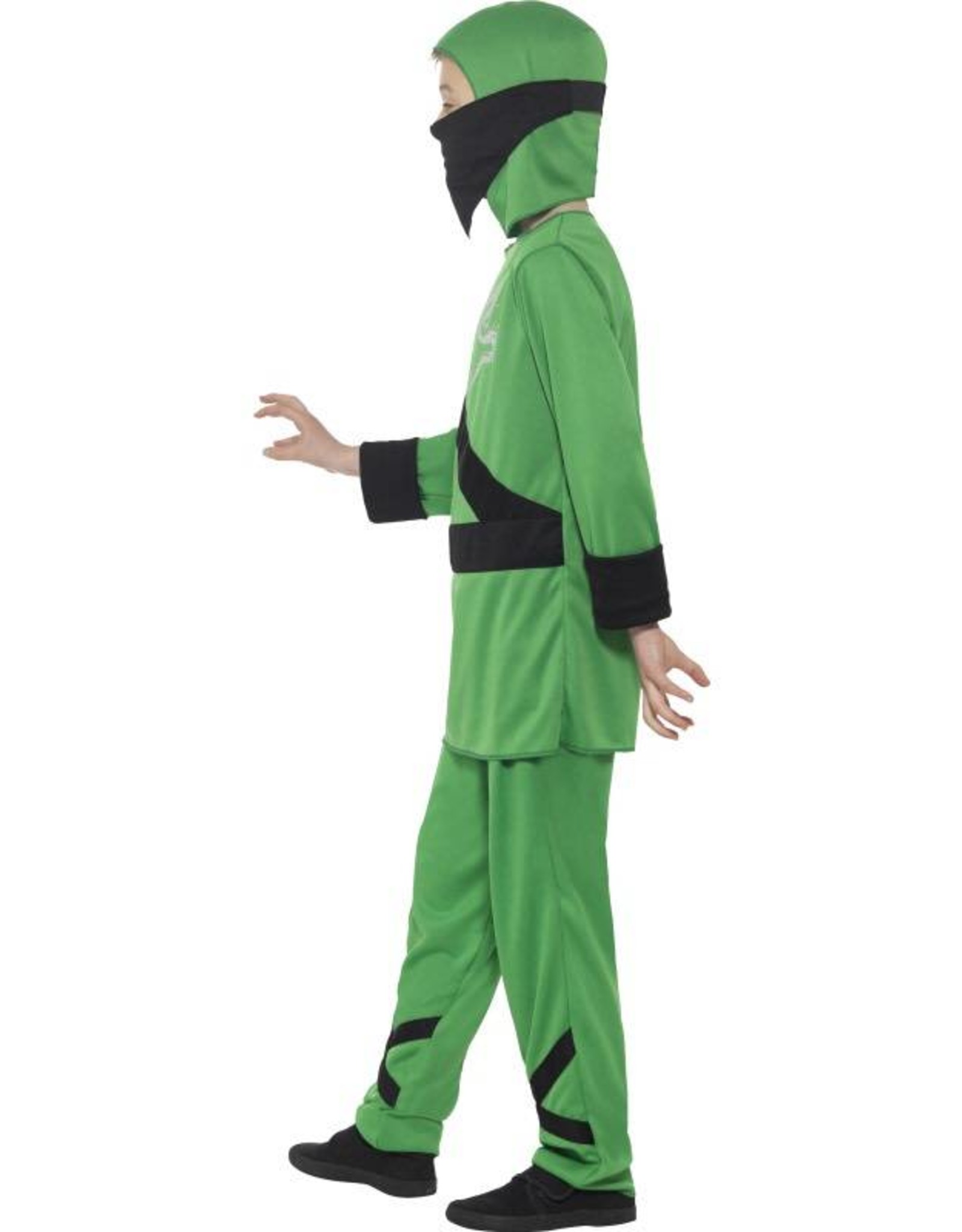 Ninja Assassin Kostuum, kind, Groen/Zwart