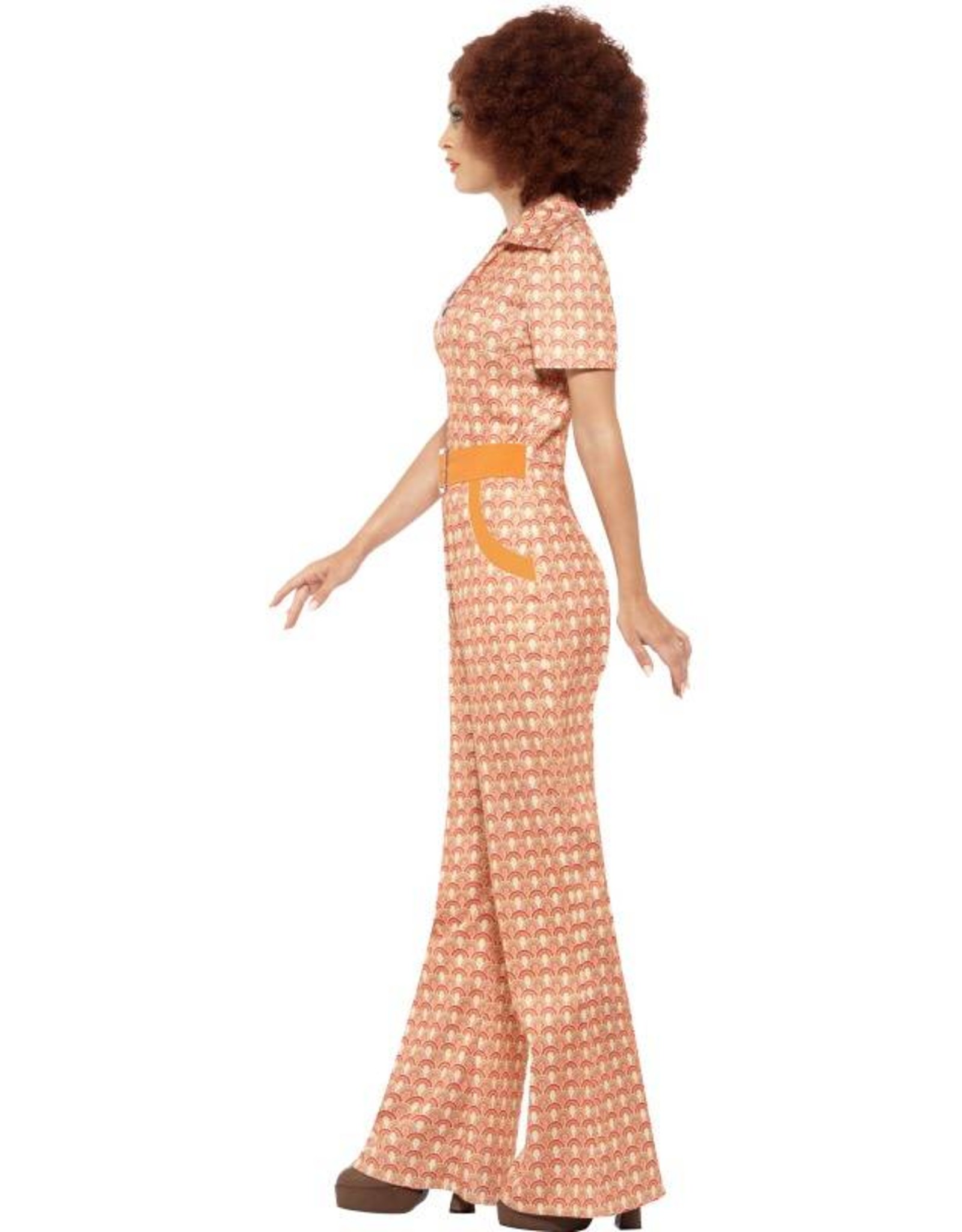 Authentiek jaren 70 Dameskostuum, oranje