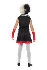Cruella Kostuum, Zwart/ Wit, kind