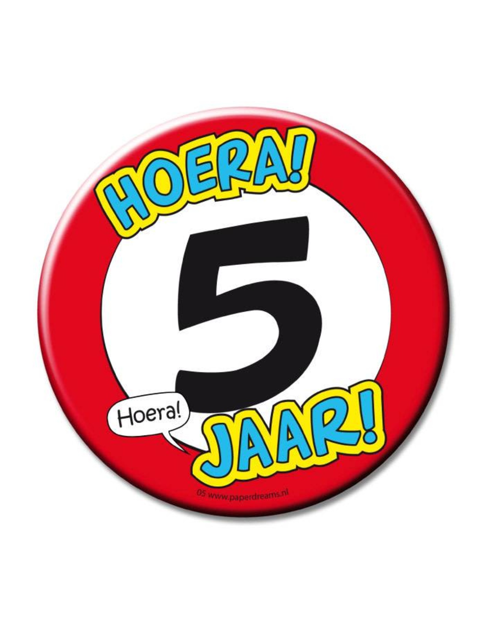 Button XL - 5 jaar