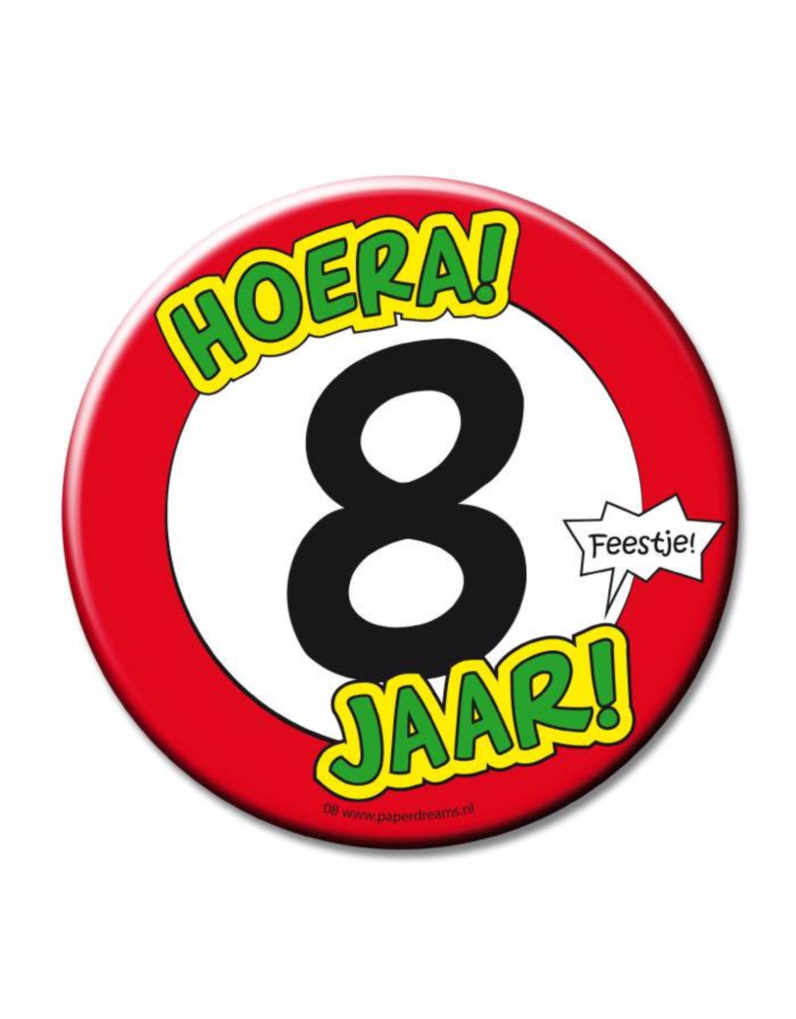 Button XL - 8 jaar