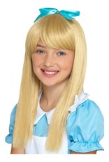 Wonderland Prinses Pruik, Blond voor Kinderen