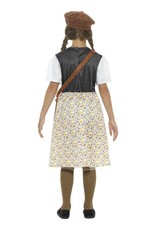 WW2 Evacuee schoolmeisjes Kostuum, Grijs