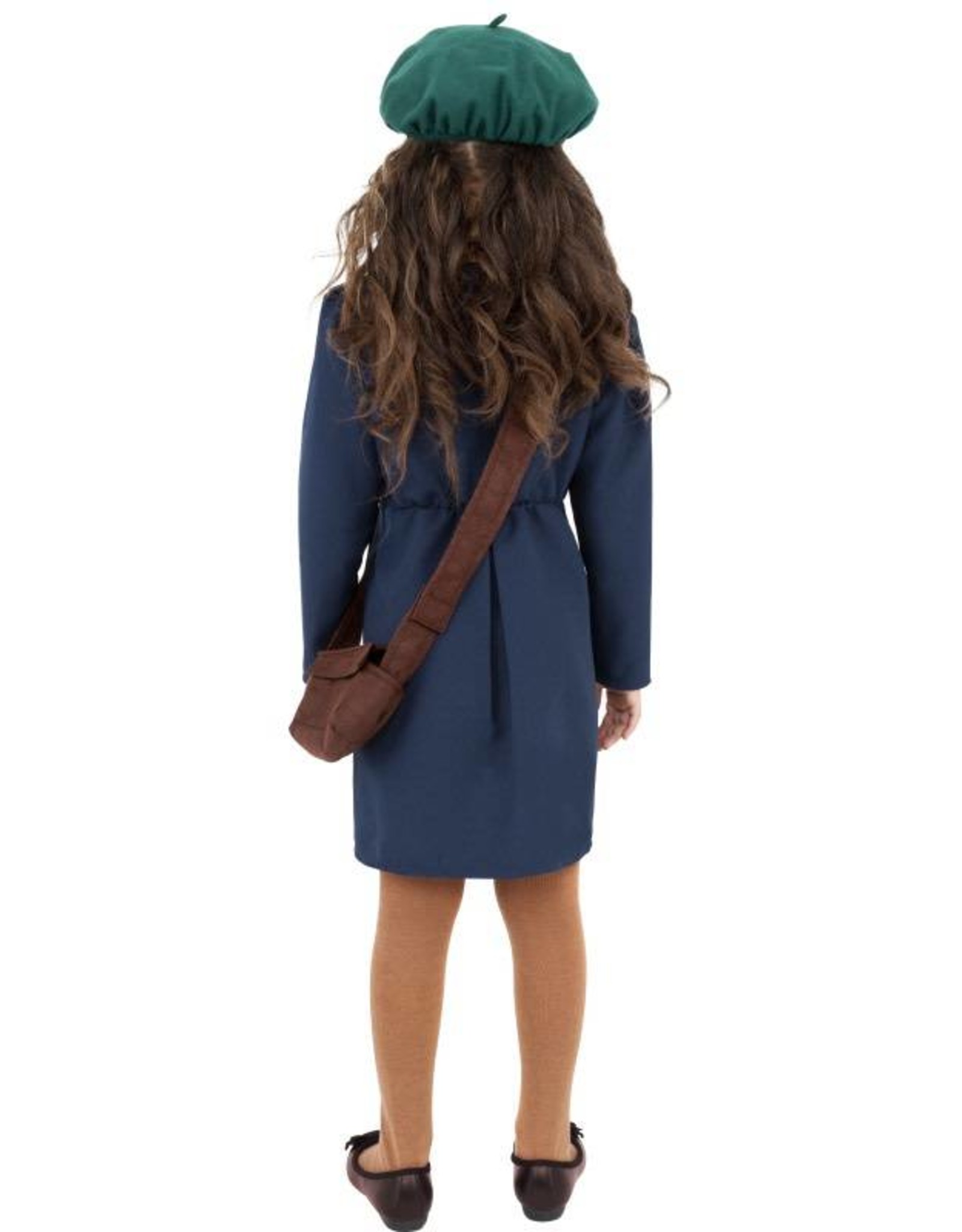 WW2 Evacuee Meisjeskostuum, Blauw