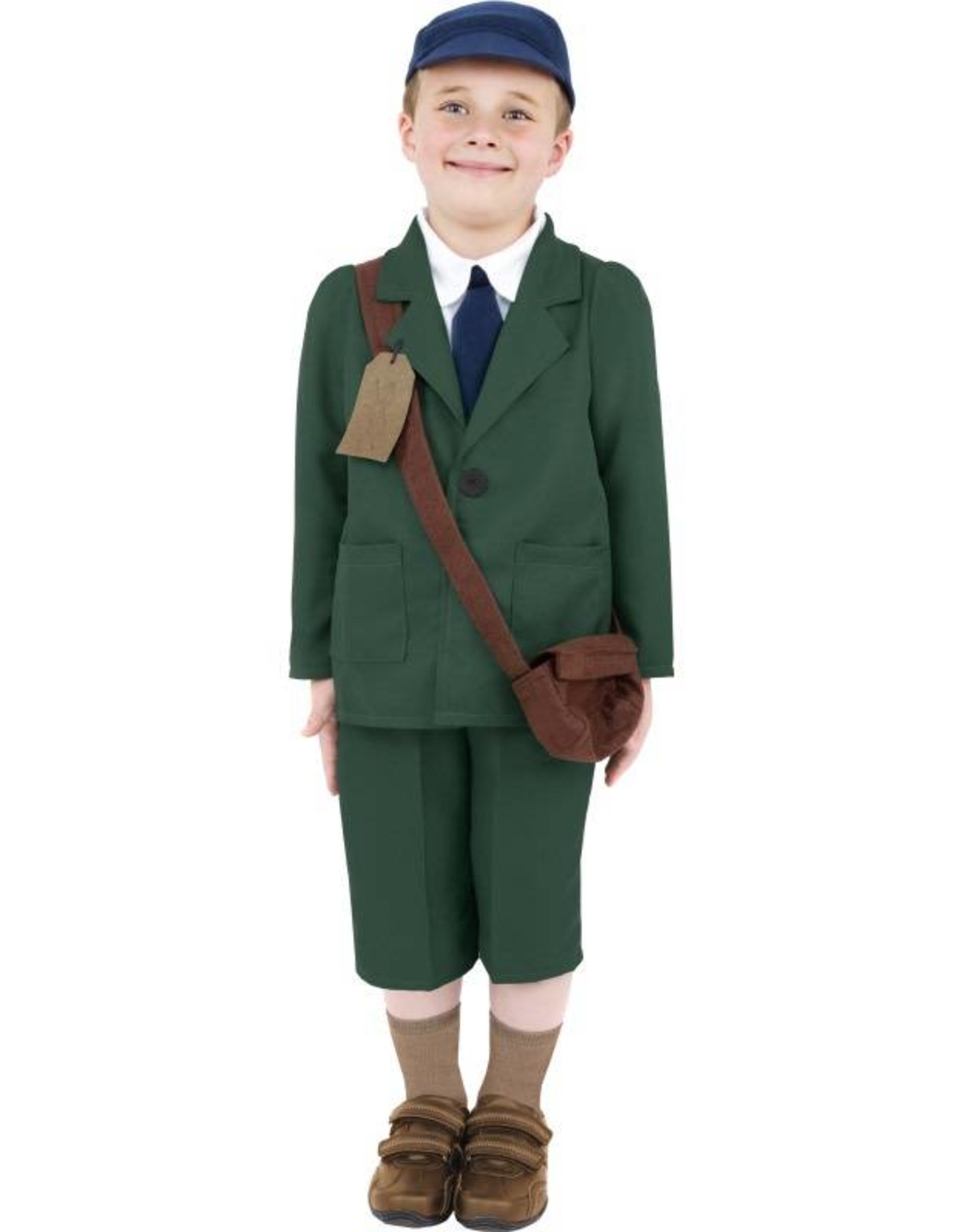 WW2 Evacuee Jongenskostuum, Groen