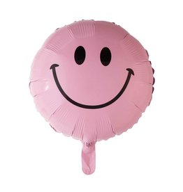 Folie ballon Smiley Babyroze  (45 cm)