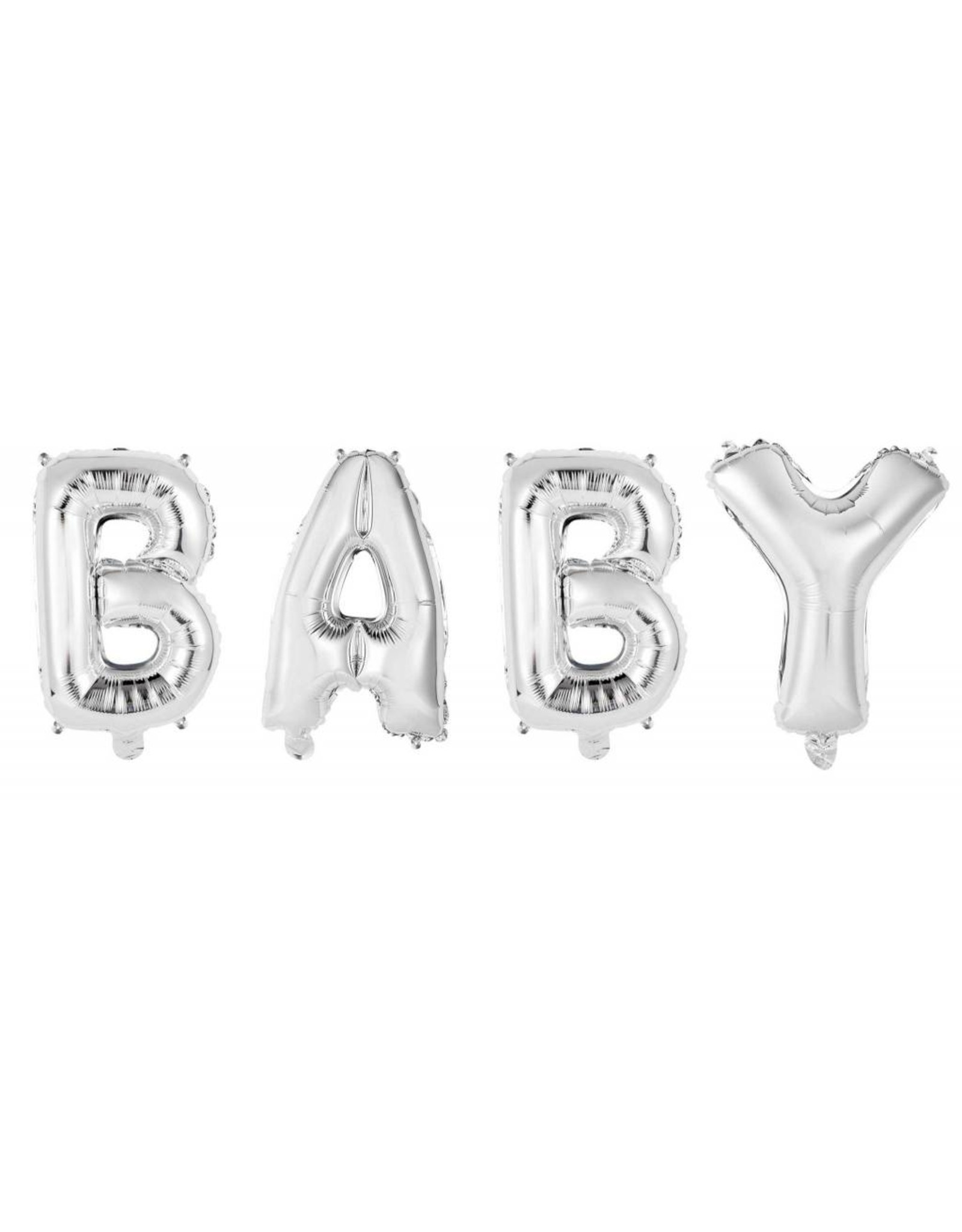 Folie Ballon Baby, Zilver (40 cm)