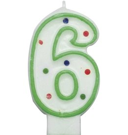 Nummerkaars Cijfer 6 Nummerkaars Cijfer 6