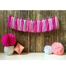 Tassel Guirlande Roze Tassel Guirlande Roze