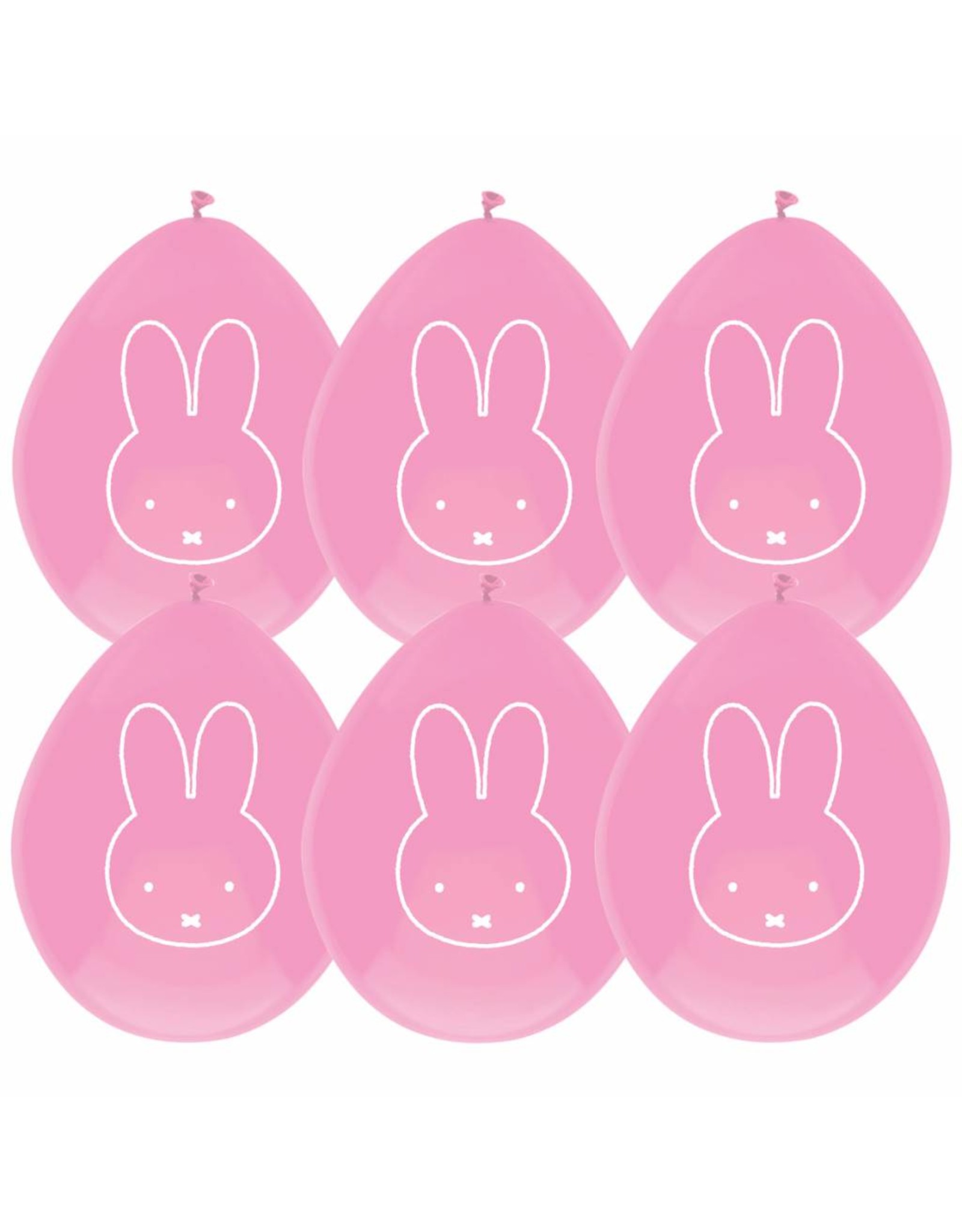 Ballonnen Nijntje Baby, Roze (6 stuks)