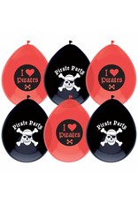 Ballonnen Piraten (6 stuks)