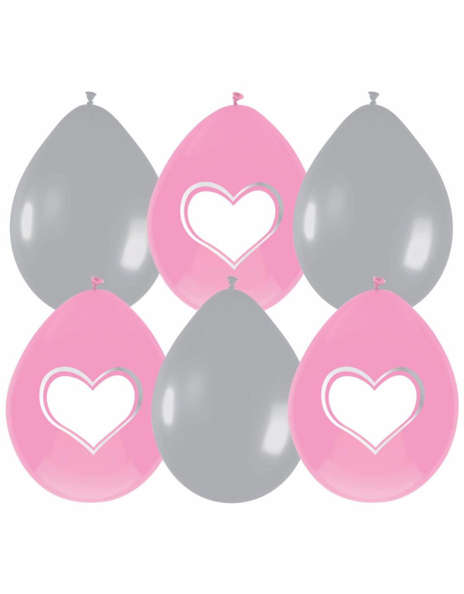 Ballonnen Babygirl Beschrijfbaar (30 cm, 6 stuks)