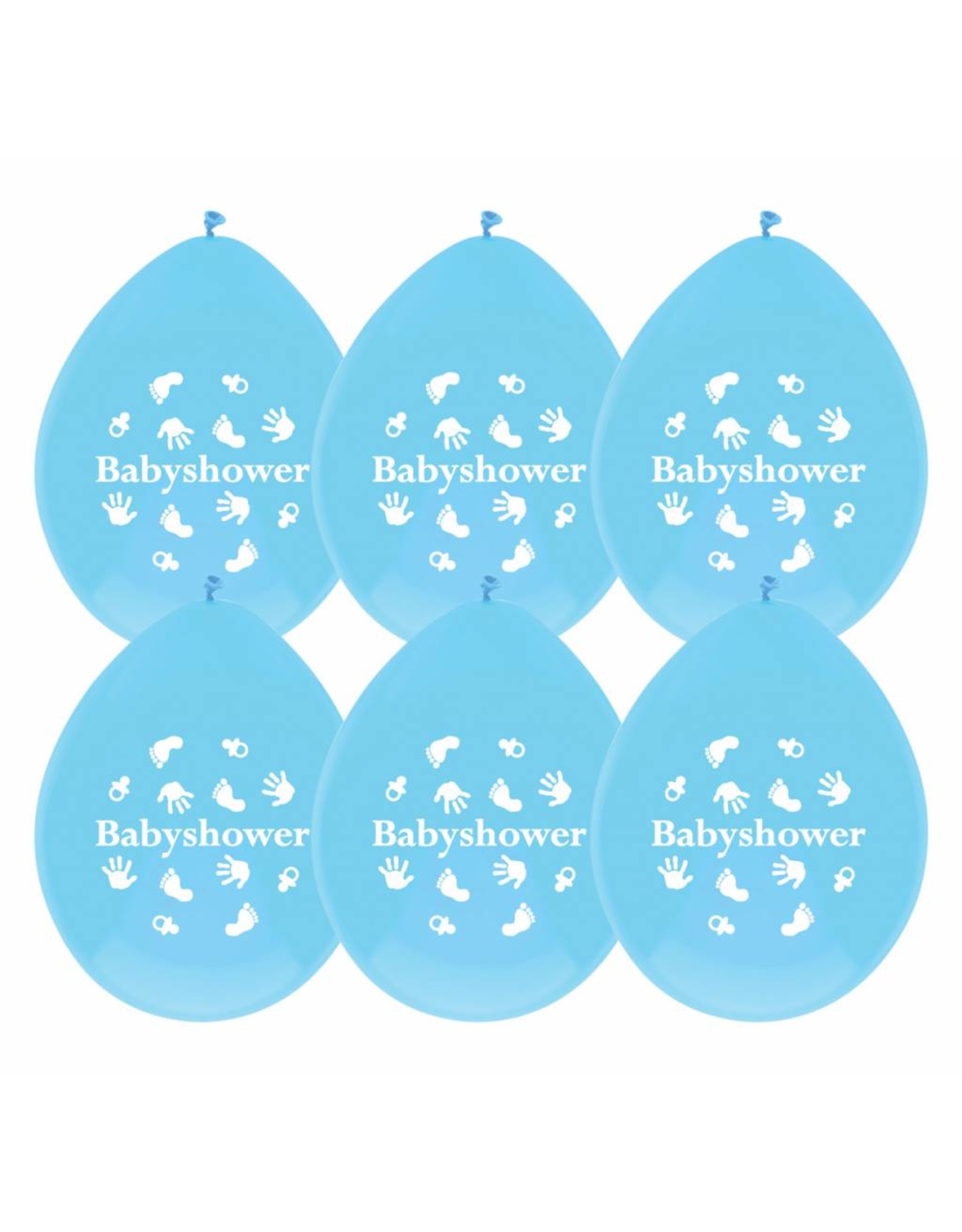 Ballonnen Babyshower Jongen (30 cm, 6 stuks)