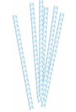 Papieren Rietjes Babyblauw (20 stuks)