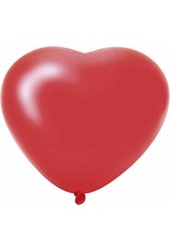 Hartballonnen Rood (25 cm, 6 stuks)