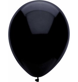 Haza Ballonnen Uni Zwart (30 cm, 10 stuks)