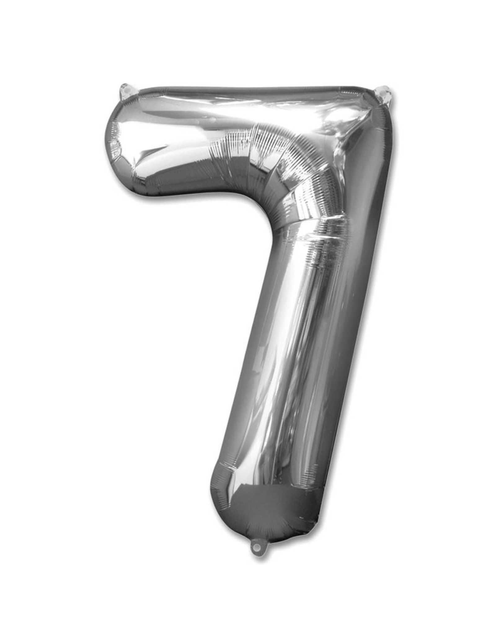 Folie Ballon Cijfer 7 Zilver (92 Cm)