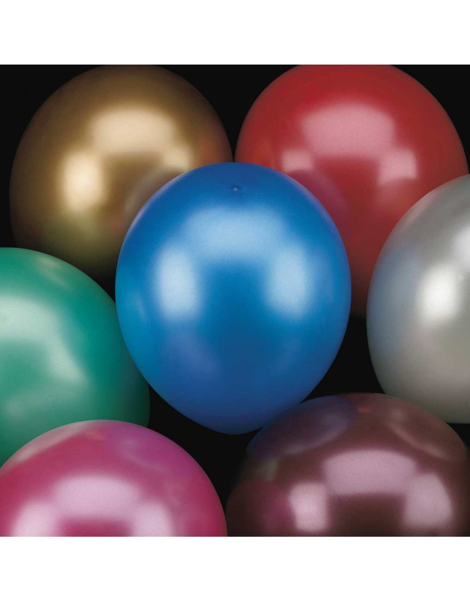 Ballonnen Metallic Assorti (30 cm, 50 stuks)