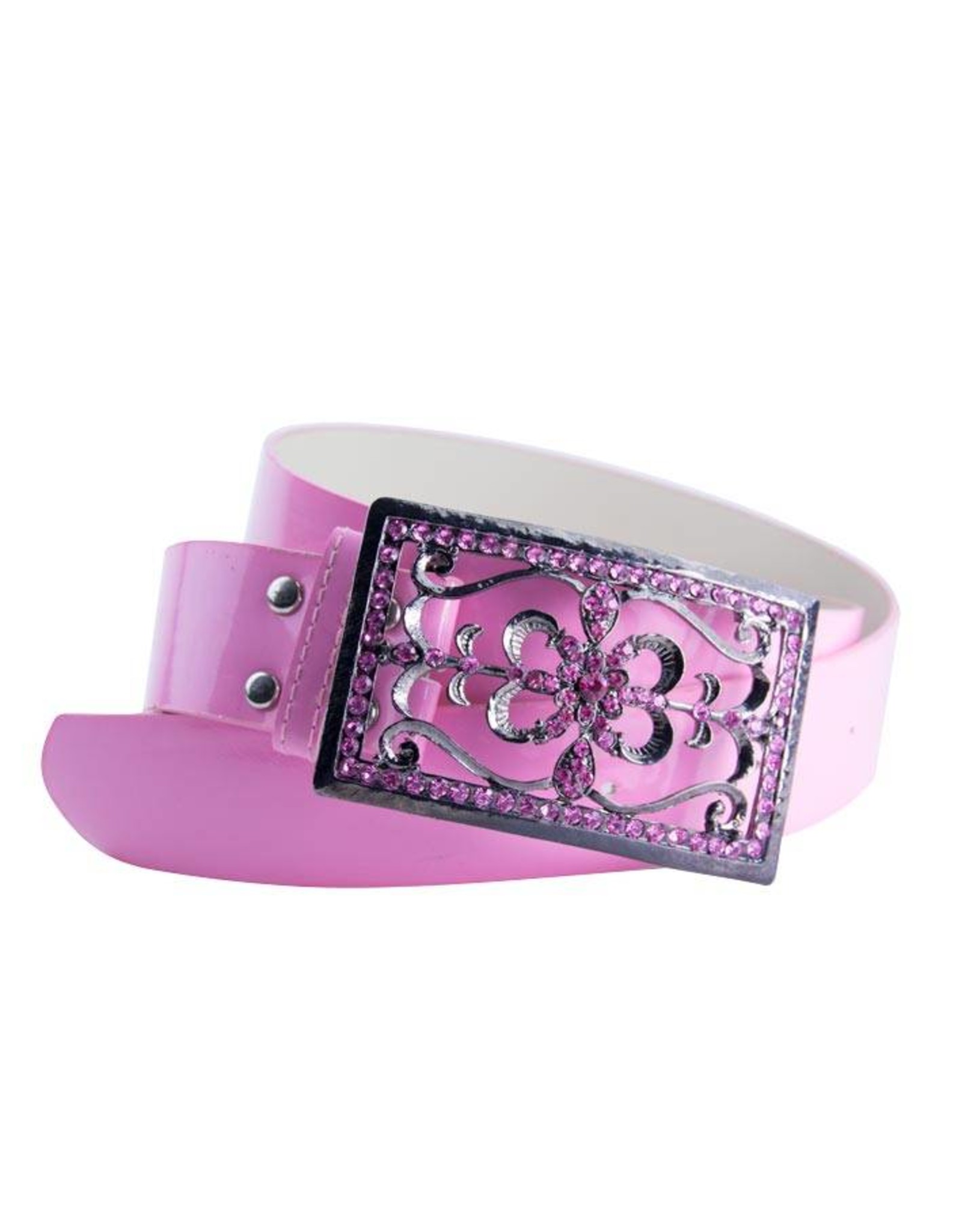 Riem Roze met Strass Buckle