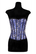 Bustier brokaat''Jessie Cutler'', Blauw