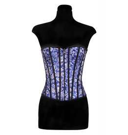 Bustier brokaat''Jessie Cutler'', Blauw