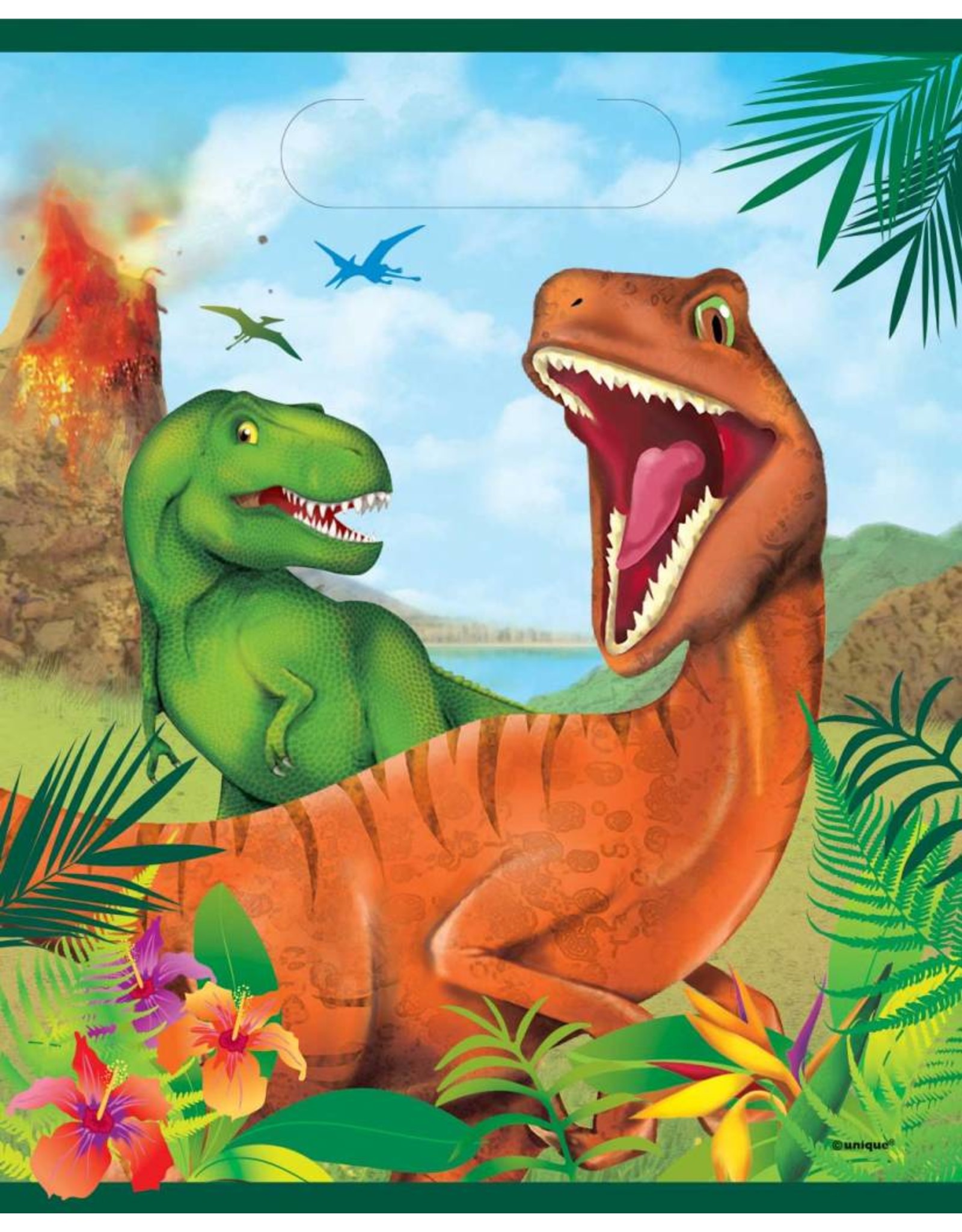 Uitdeelzakjes Dinosaurus (8 stuks)