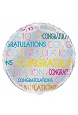 Folie Ballon Congratulations (45 cm)