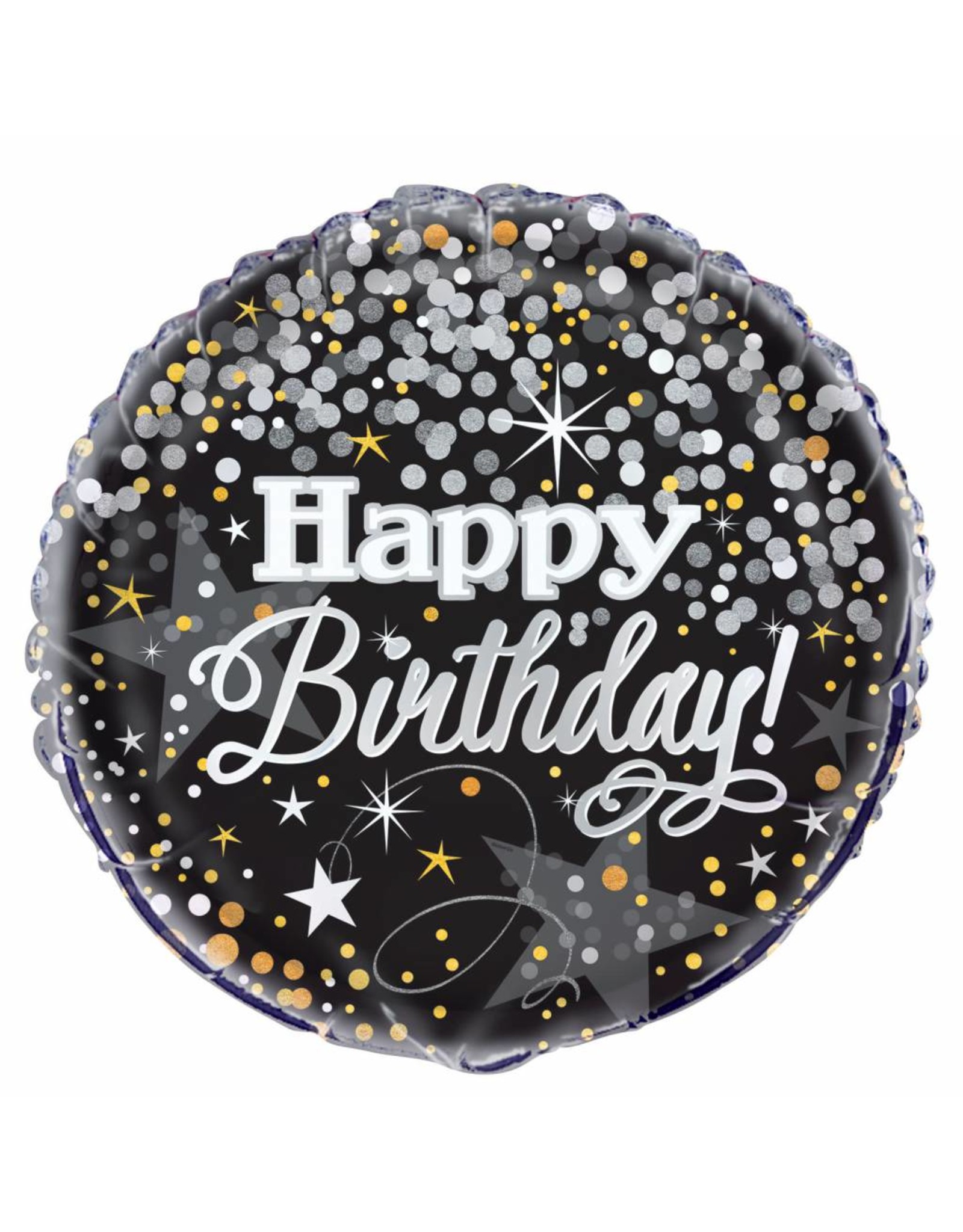 Folie Ballon Glittering Happy Birthday (45 cm)