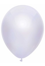 Ballonnen Uni Metallic Wit (30 cm, 100 stuks)