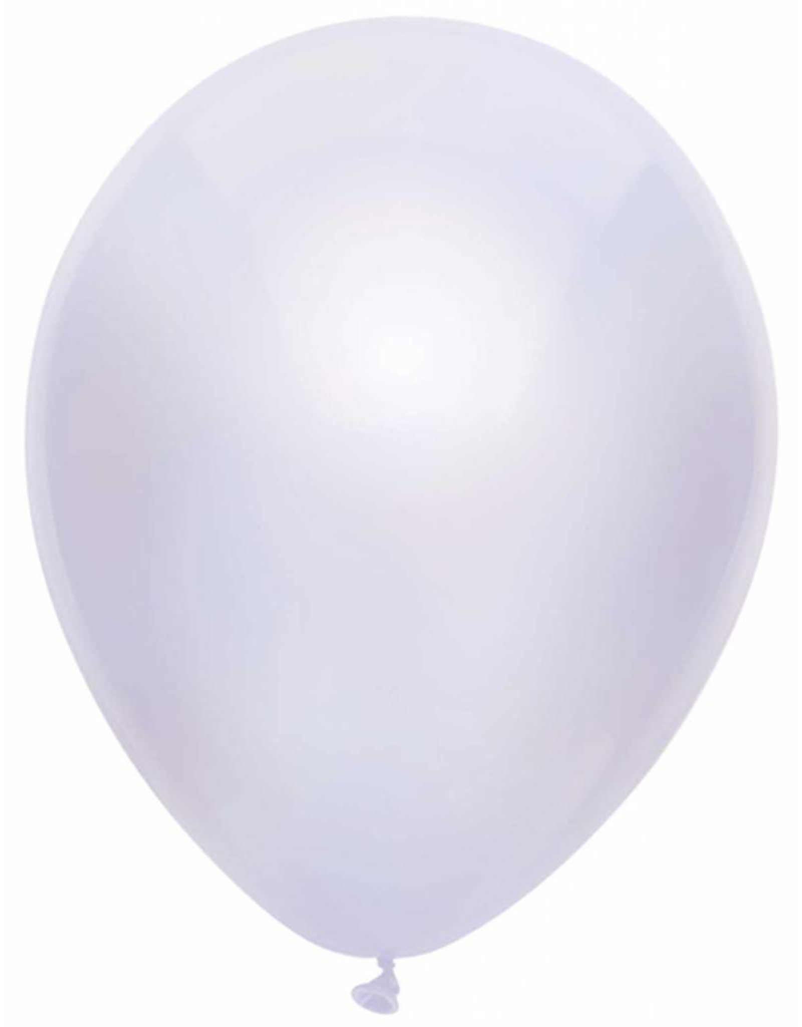 Ballonnen Uni Metallic Wit (30 cm, 100 stuks)