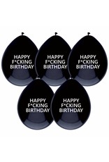 Ballonnen Happy F*Cking Birthday (30 cm, 6 stuks)