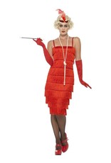 Flapper Kostuum rood