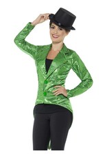 Sequin Slipjas Dames, Groen