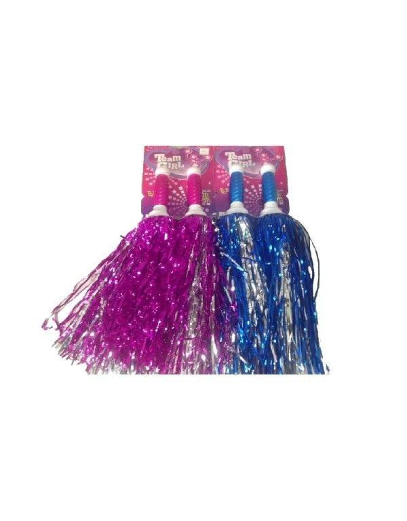 TeamGirl Metallic Pompon Roze/Blauw