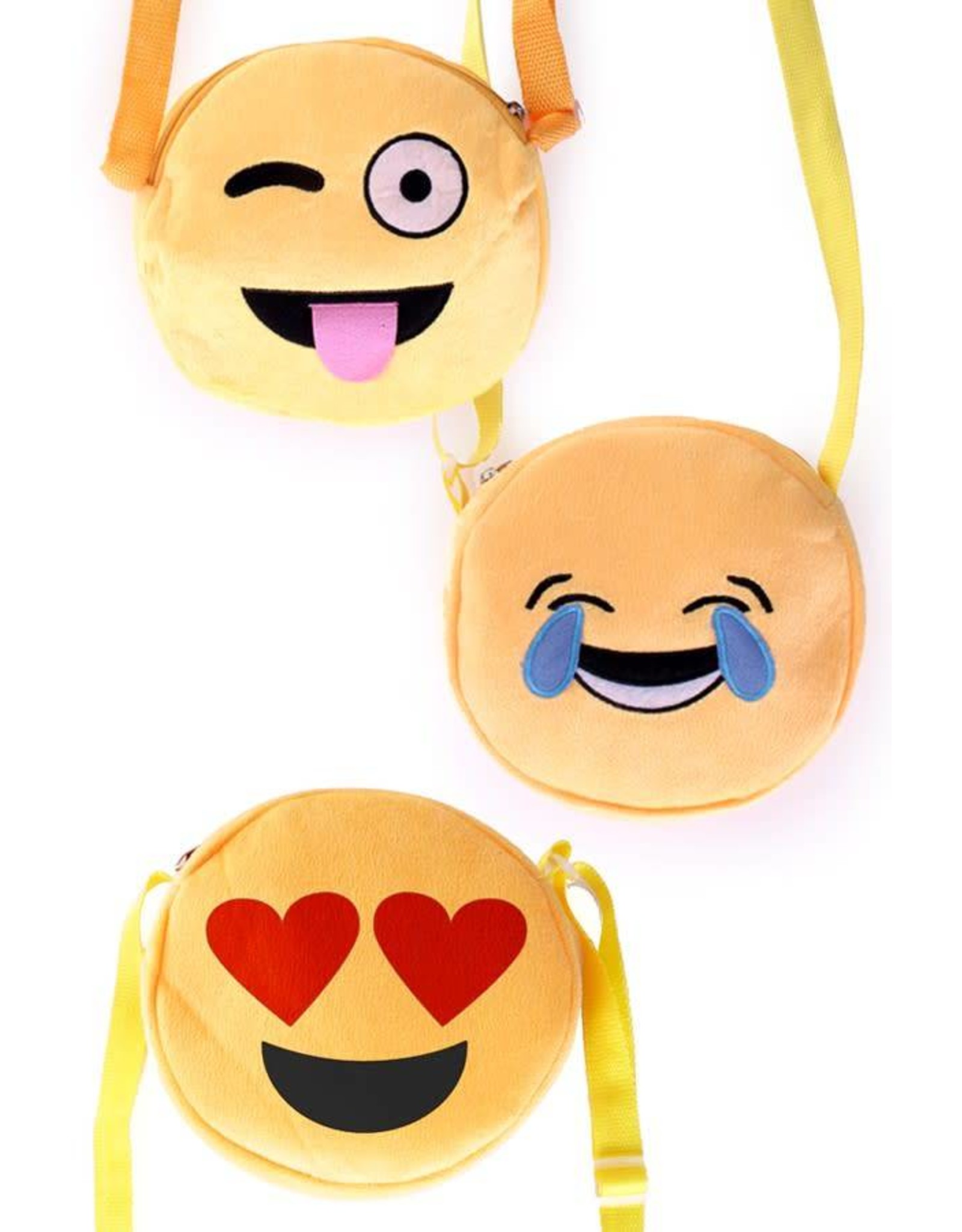 Schoudertas emoticons 3 assortie dia 17 cm