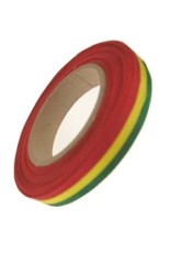 Medaille lint rood/geel/groen 25 meter op rol 10 mm