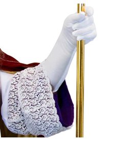 Handschoenen Wit Luxe (40cm)