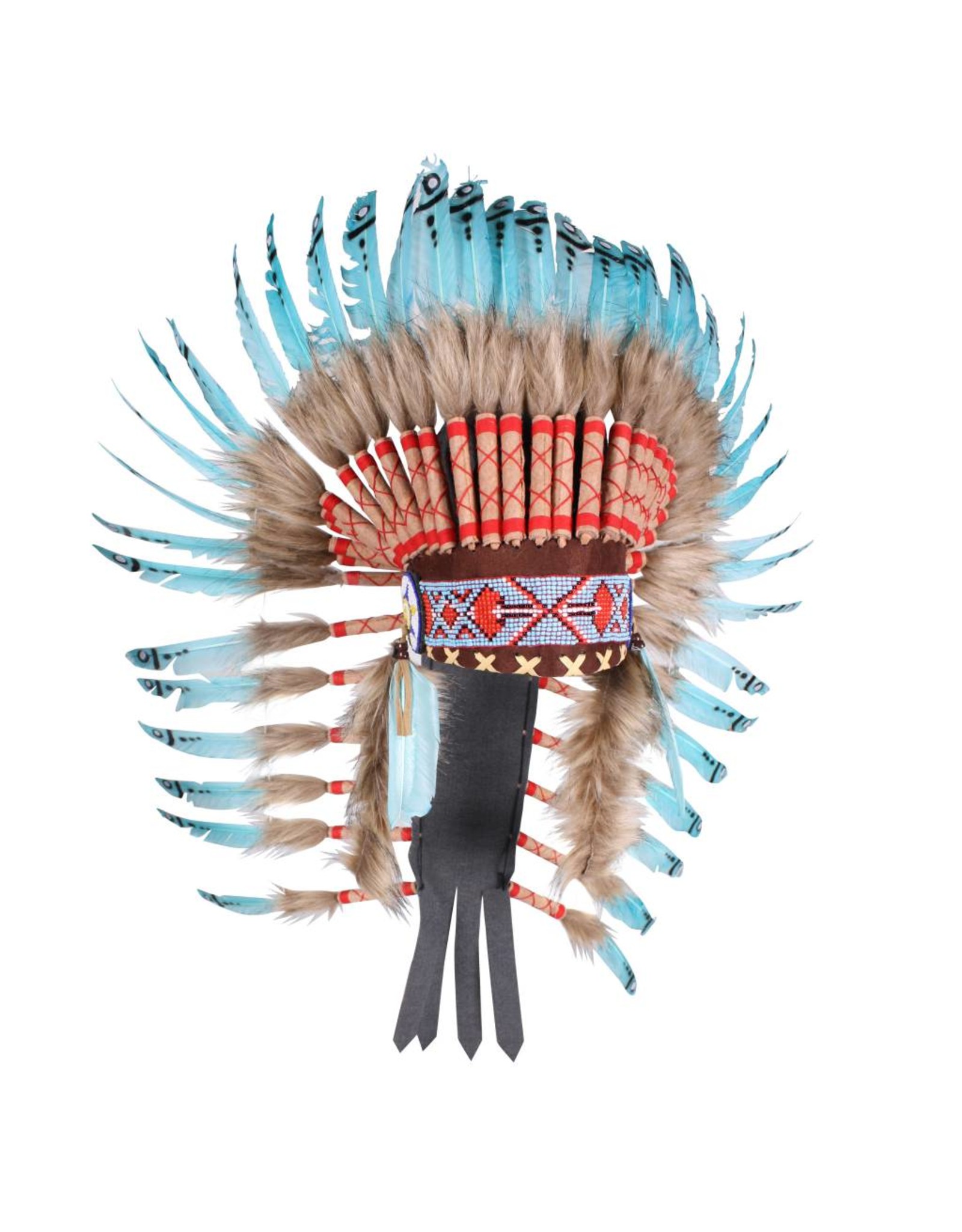 Indianentooi "Sioux" deluxe lang, mix van kleuren