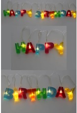 Letterslinger met licht Happy Birthday