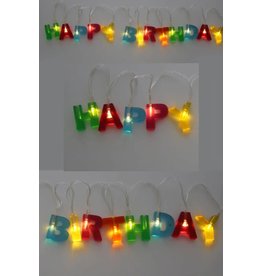 Letterslinger met licht Happy Birthday