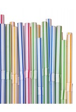 Plastic Rietjes Assorti (21 cm, 40 stuks)