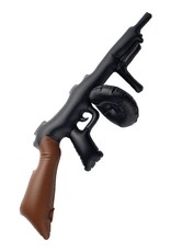 Opblaasbare Tommy Gun, zwart, 75cm