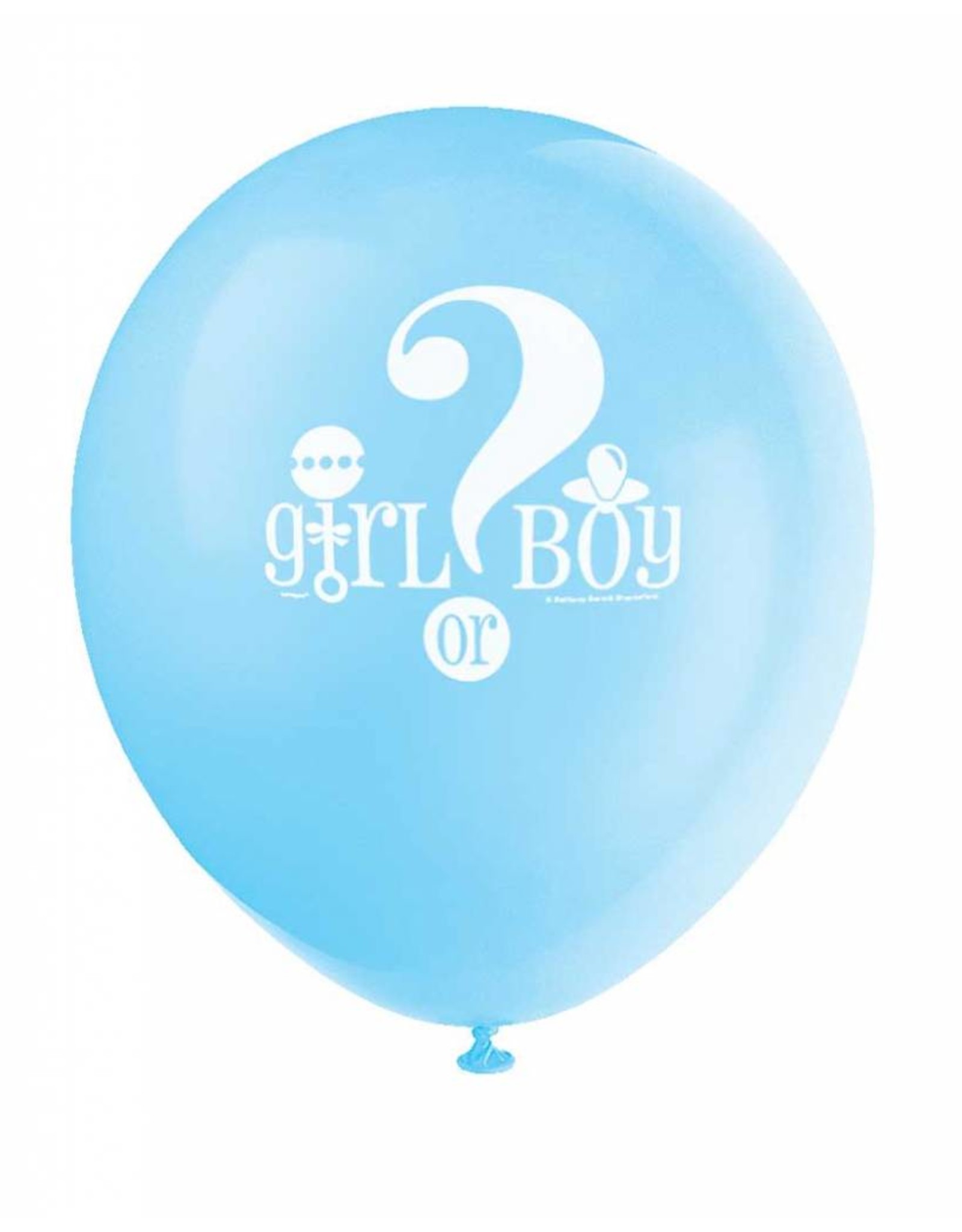 Gender Reveal Ballonnen (30 cm, 8 stuks), 1 zijde bedrukt