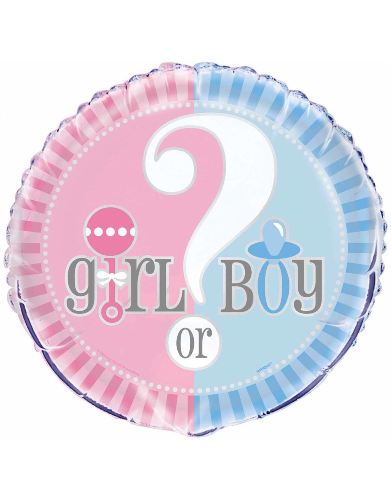 Helium Folie Ballon Gender Reveal (45 cm)